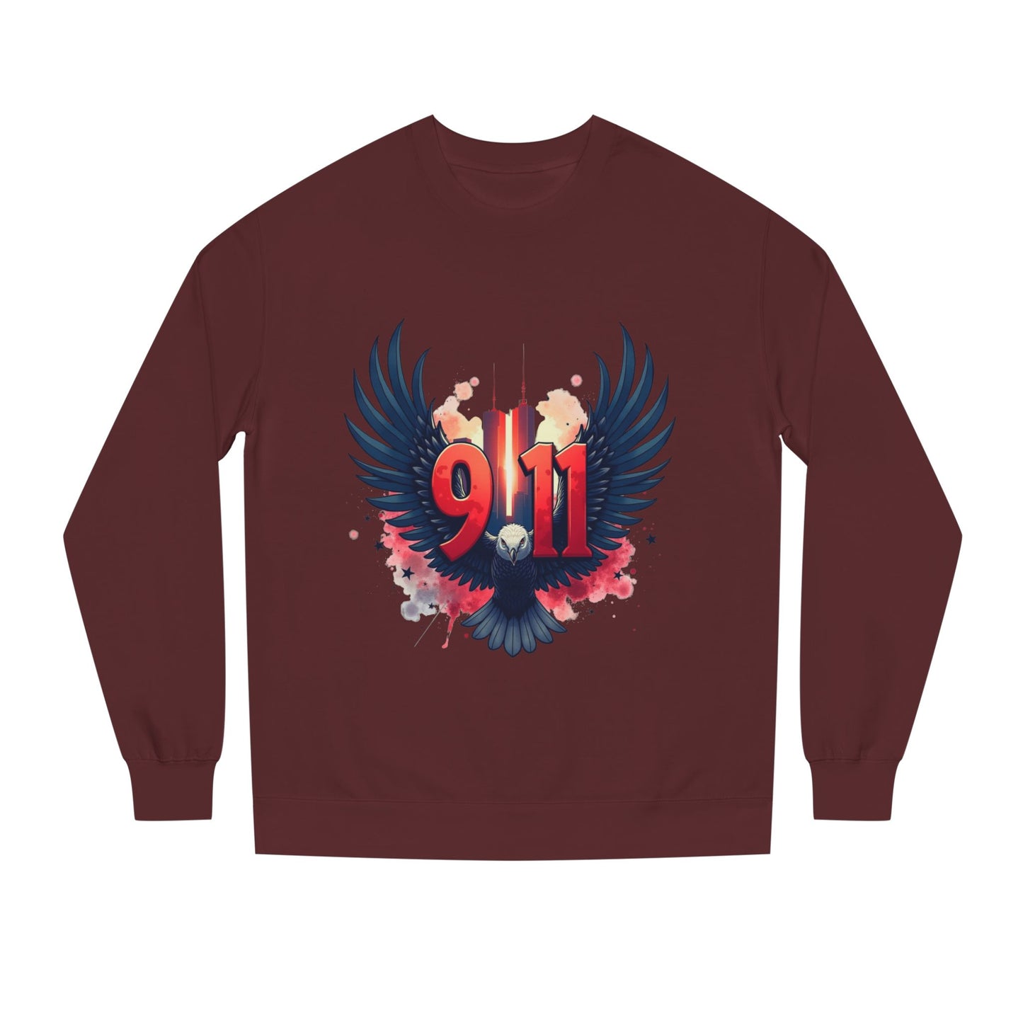 9/11 Memorial Sweatshirt – Eagle Wings Tribute Crewneck