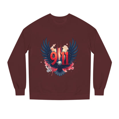 9/11 Memorial Sweatshirt – Eagle Wings Tribute Crewneck