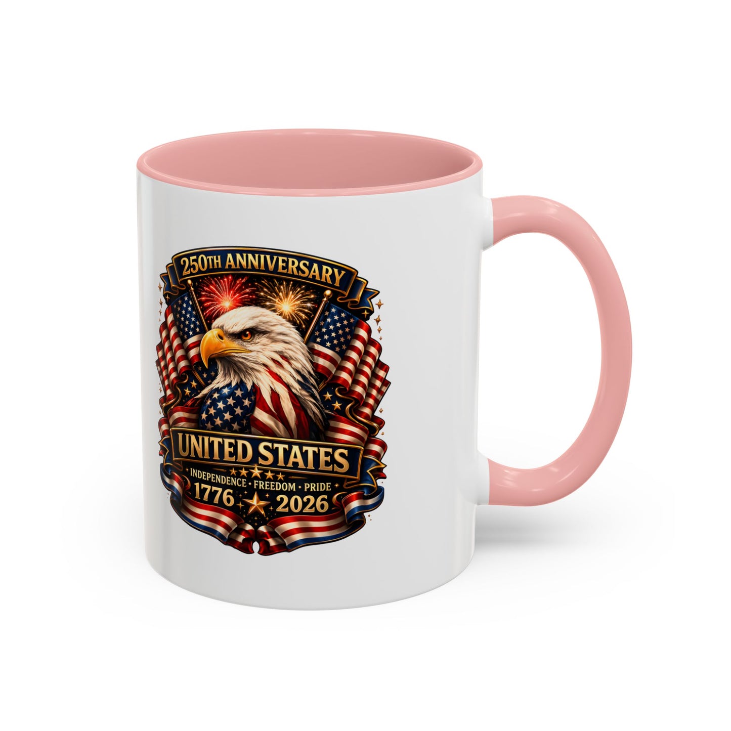 Patriotic Eagle Coffee Mug - United States 250th Anniversary 1776-2026
