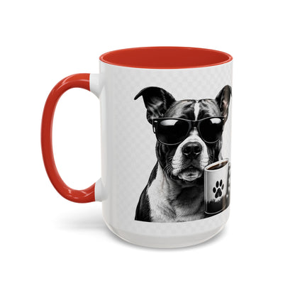 Dog Lover Coffee Mug — "I Don't Need Therapy I Just Need My Dog (And Coffee)" Accent Mug
