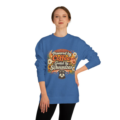 Powered by Coffee, Guided by Schnauzer Sweatshirt