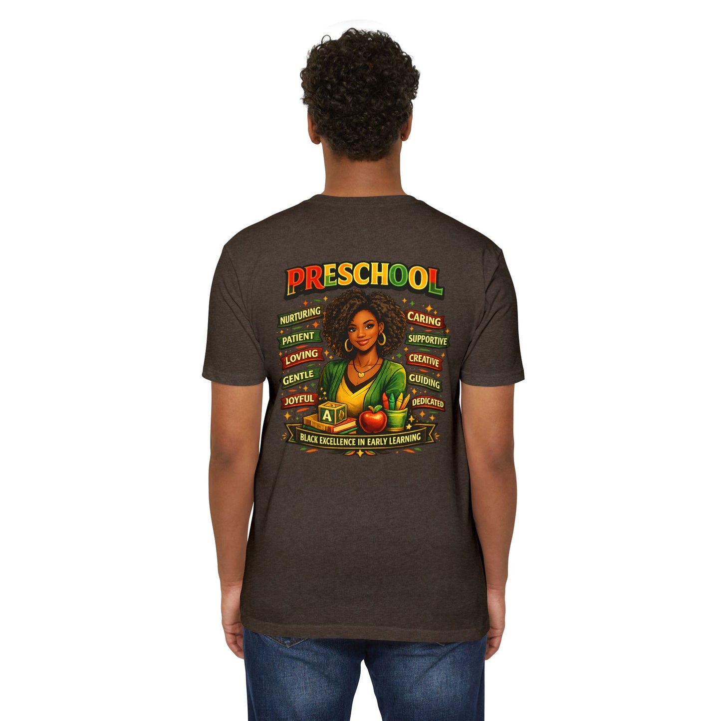 Preschool Teacher T-Shirt – "Black Excellence in Early Learning" Graphic Tee