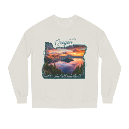 Oregon Scenic Sweatshirt — 'Pacific Wonderland' Sunset Landscape Crewneck