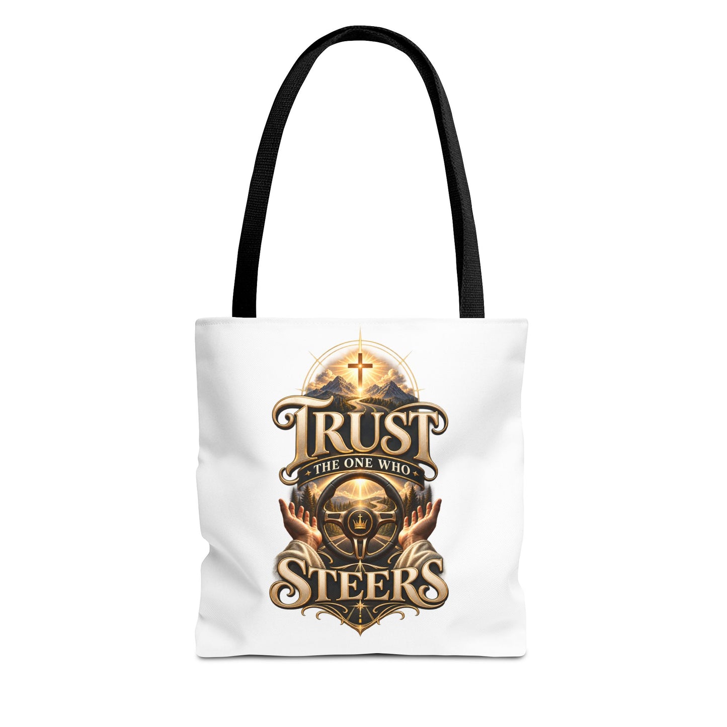 Christian 'Trust the One Who Steers' Tote Bag