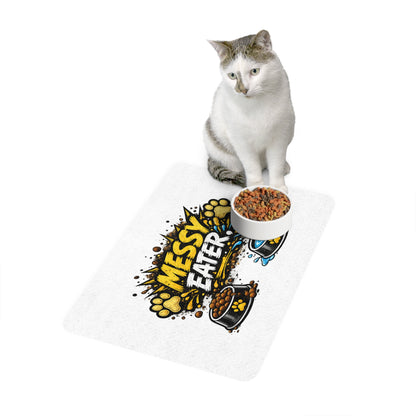 Messy Eater Pet Food Mat (12x18) — Non-Slip Waterproof Cat & Dog Feeding Mat