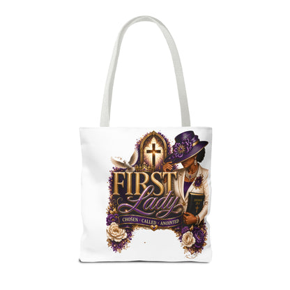 First Lady Christian Tote Bag — Chosen, Called, Anointed Church Purse