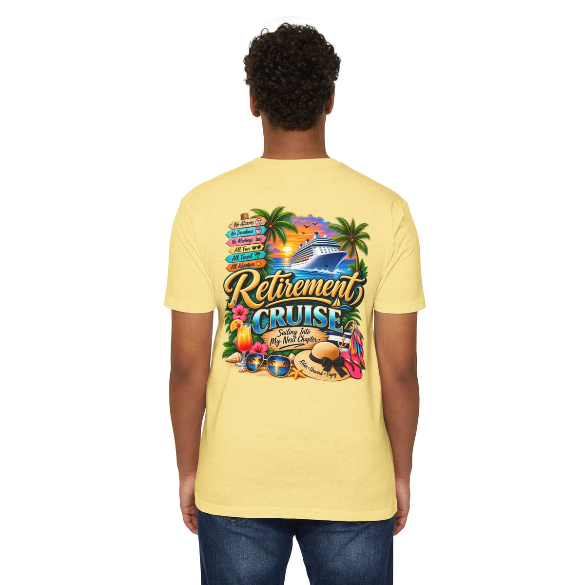 Retirement Cruise T-Shirt — Vacation & Farewell Party Tee