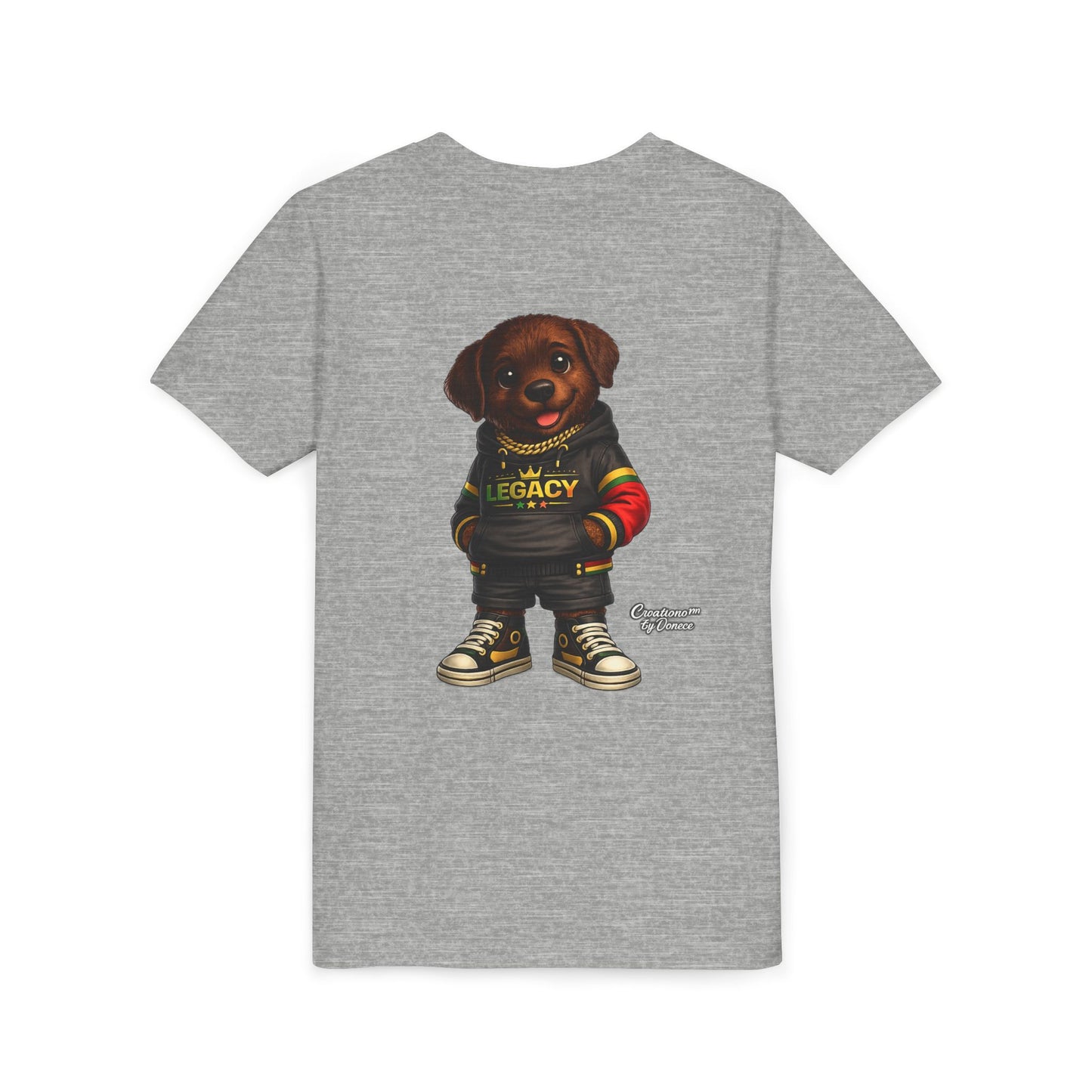 Youth Tee — Cute Rottweiler Puppy in 'Legacy' Hoodie Kids T‑Shirt
