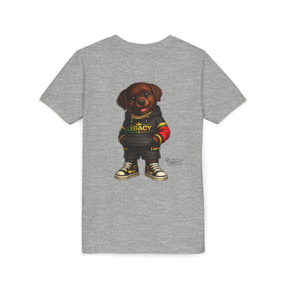 Youth Tee — Cute Rottweiler Puppy in 'Legacy' Hoodie Kids T‑Shirt