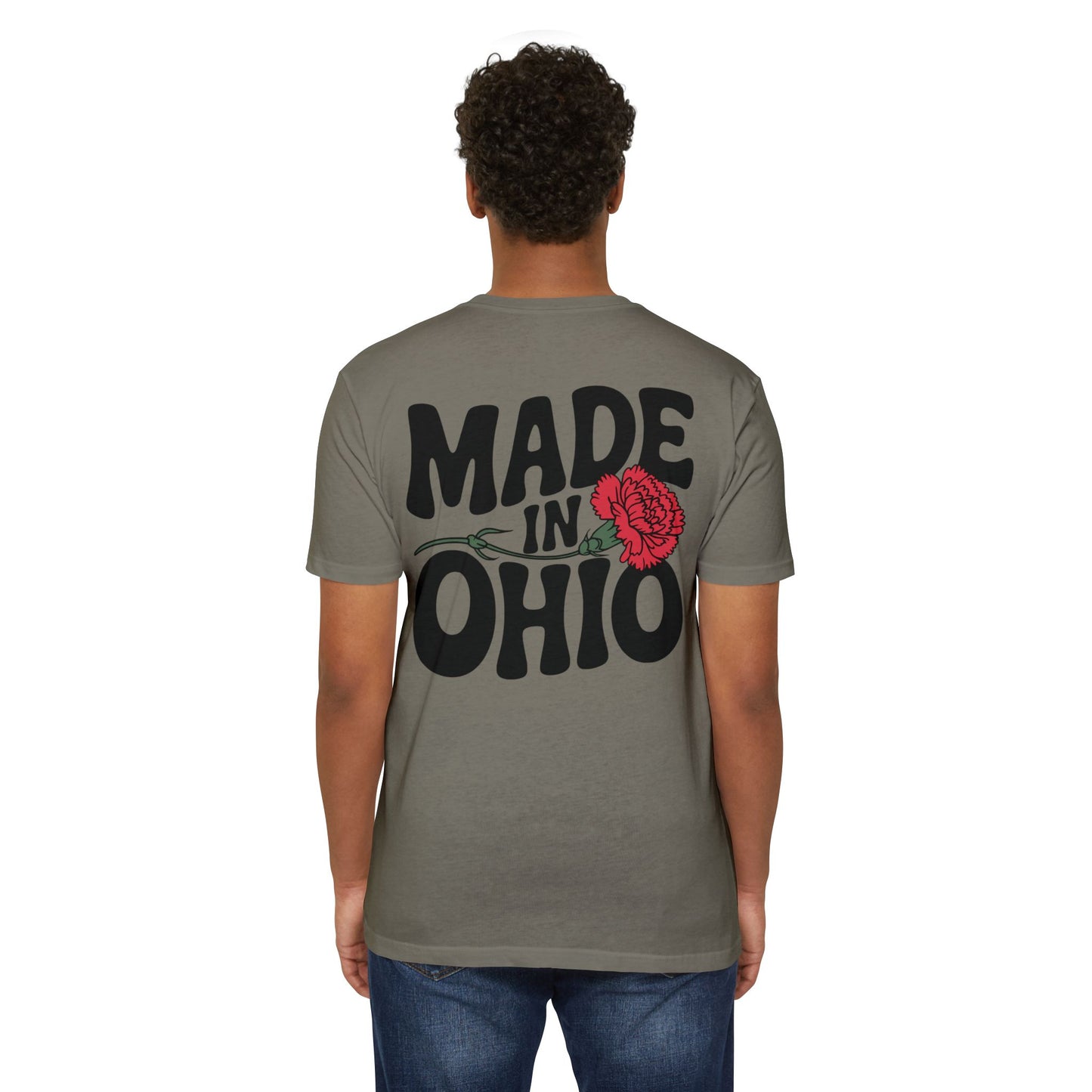 Made in Ohio T-Shirt — Vintage Floral State Pride Tee