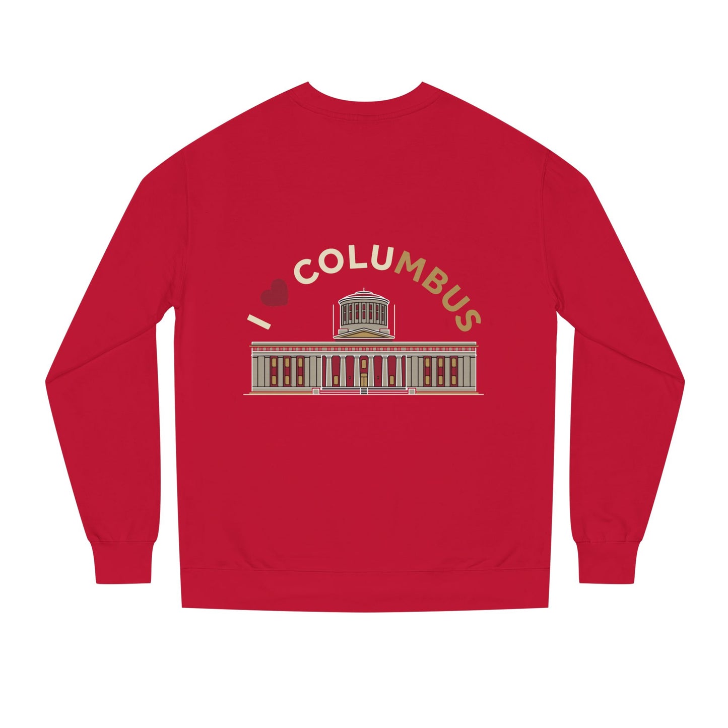 Columbus Landmark Crewneck Sweatshirt — I  Columbus Statehouse Design