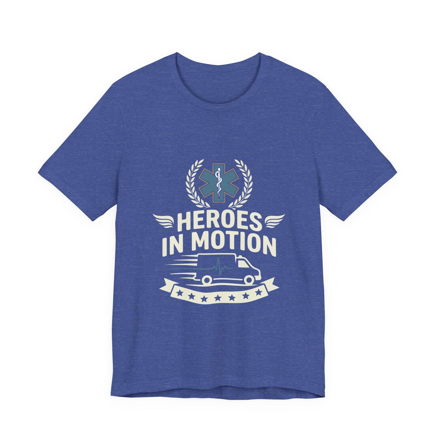 EMT "Heroes in Motion" Tee - Paramedic Ambulance Tribute Shirt