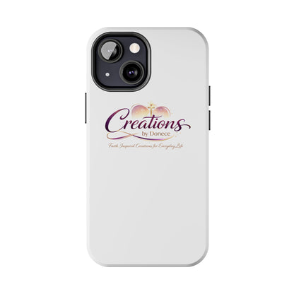 Creations by Donece Soft-Touch Tough Phone Case — Faith-Inspired Logo Protective Cover
