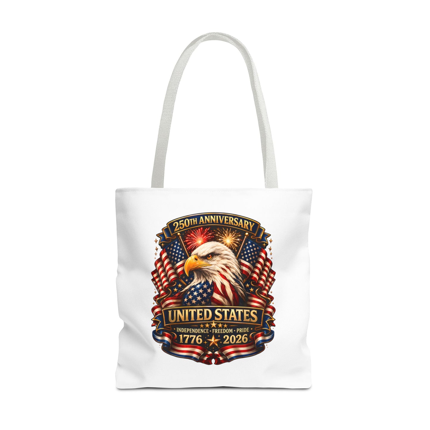 250th Anniversary United States Eagle Tote Bag — 1776–2026 Patriotic Cotton Tote