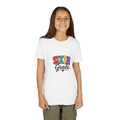Sixth Grade Youth Tee – Colorful Back to School Shirt