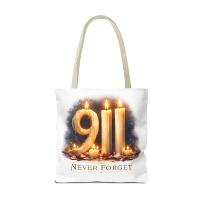 9/11 Never Forget Memorial Tote Bag