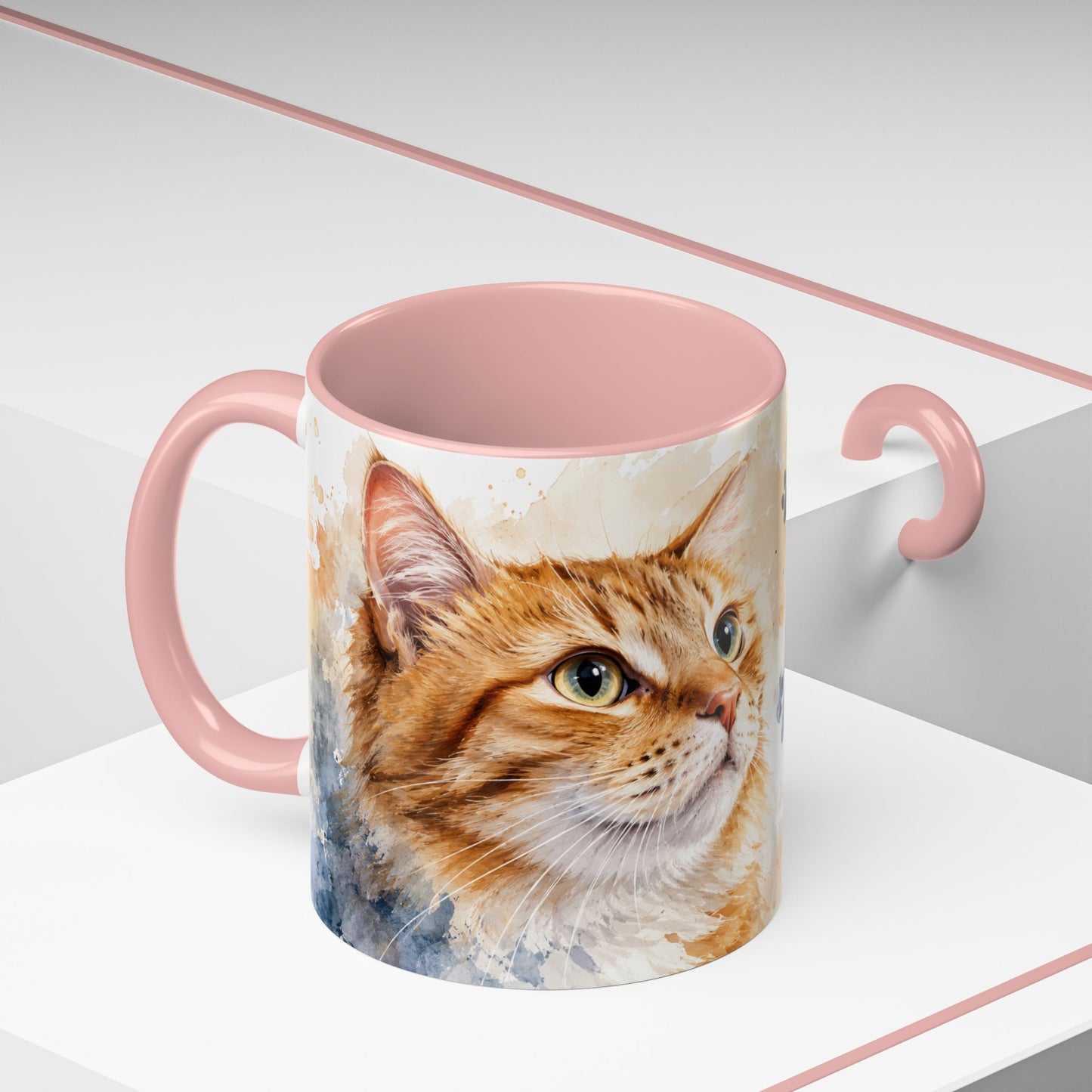 Cat Lover Coffee Mug — “A House Is Not A Home Without A Cat” Accent Mug (11/15oz)