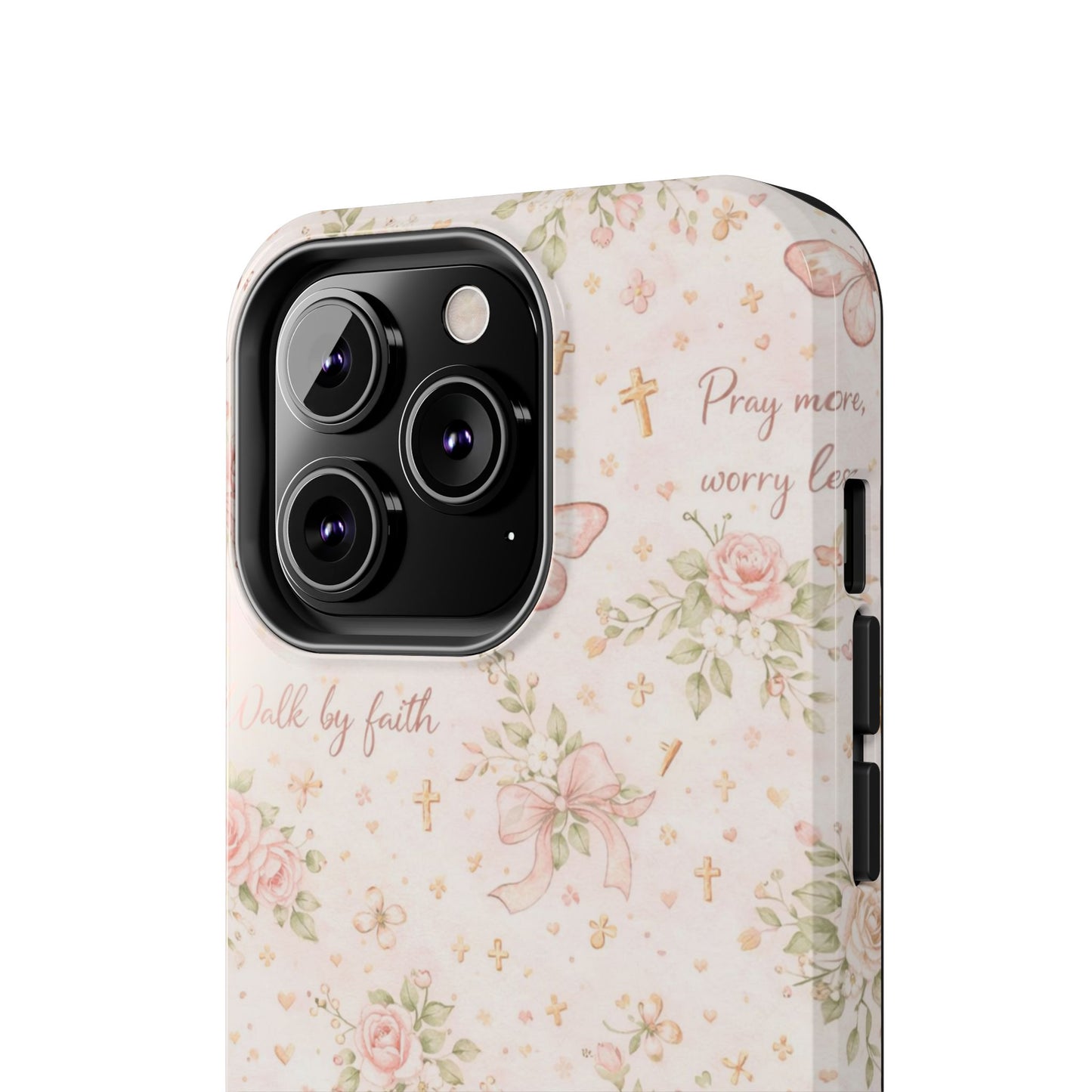 Walk By Faith Phone Case | Christian Floral iPhone Case