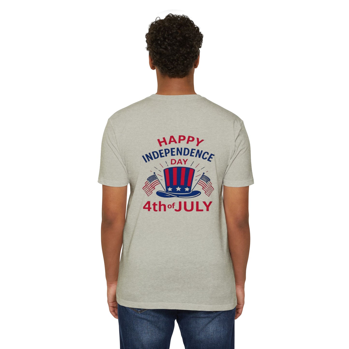 4th of July T-Shirt – "Happy Independence Day" Patriotic USA Tee