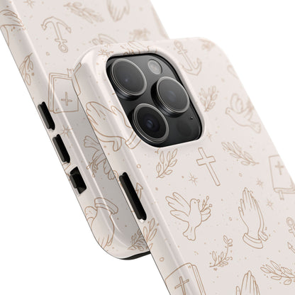 Symbols of Grace Phone Case | Christian Floral iPhone Case
