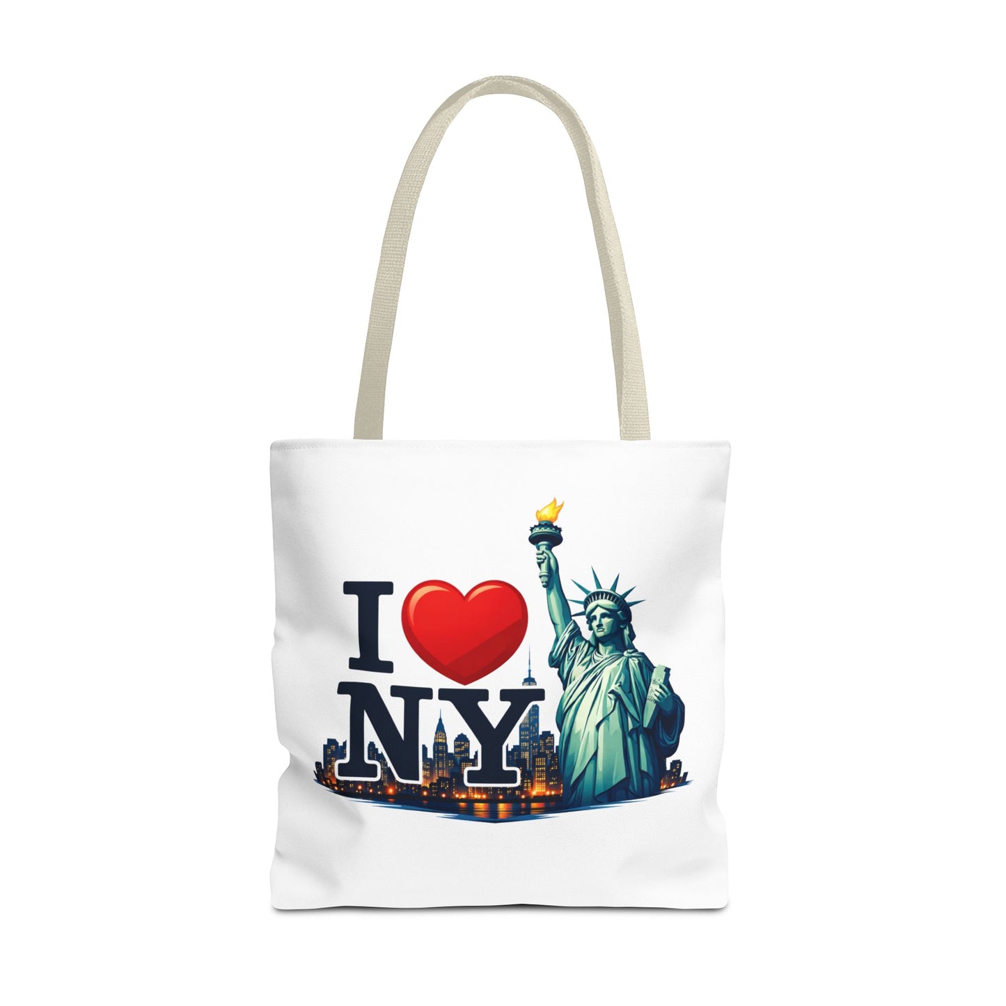 I  NY Statue of Liberty Tote Bag — New York City Souvenir Canvas Tote