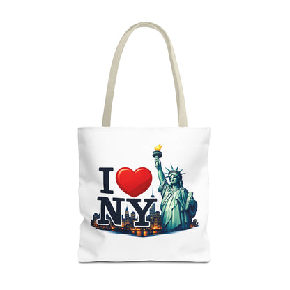 I  NY Statue of Liberty Tote Bag — New York City Souvenir Canvas Tote