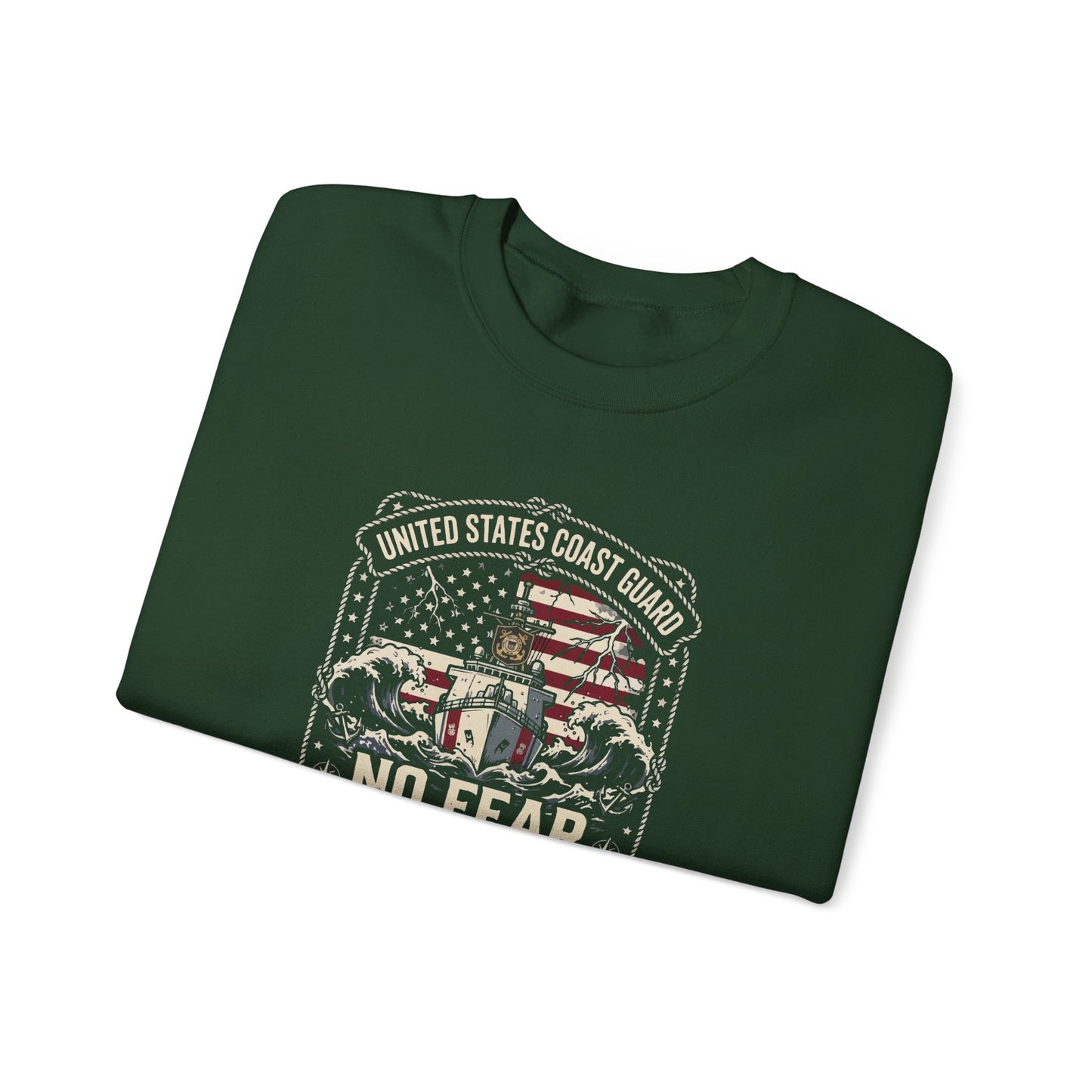 United States Coast Guard No Fear in the Storm Sweatshirt