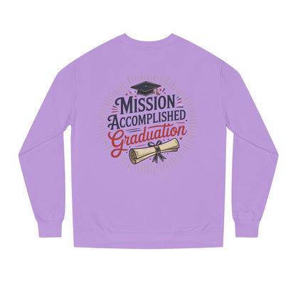 Graduation Sweatshirt "Mission Accomplished" - Grad Cap & Diploma Pullover