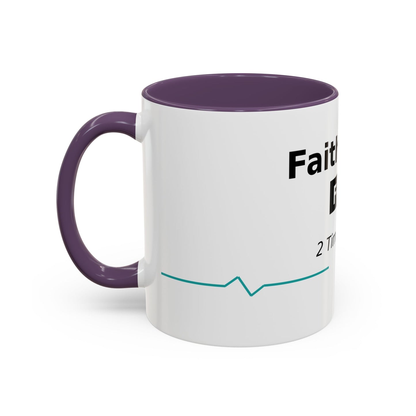 Faith Over Fear Coffee Mug — 2 Timothy 1:7 Inspirational Accent Mug