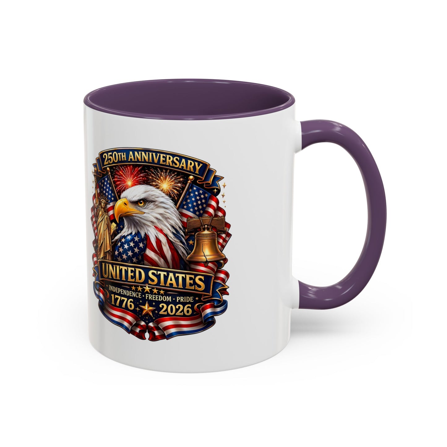 250th Anniversary United States Eagle Coffee Mug – Patriotic 1776–2026 Accent Mug