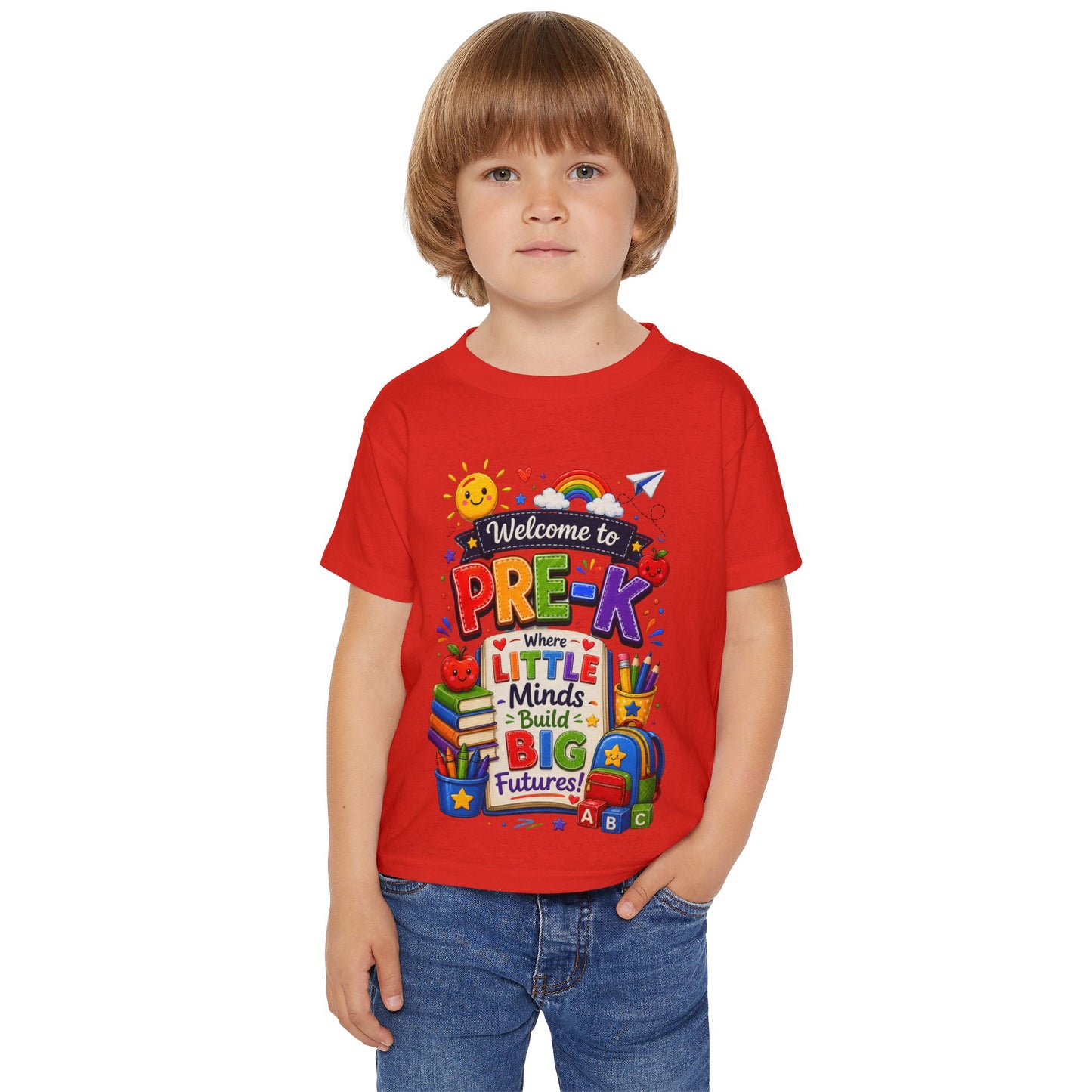 Welcome to Pre-K Toddler T-Shirt — "Where Little Minds Build Big Futures" Back-to-School Tee