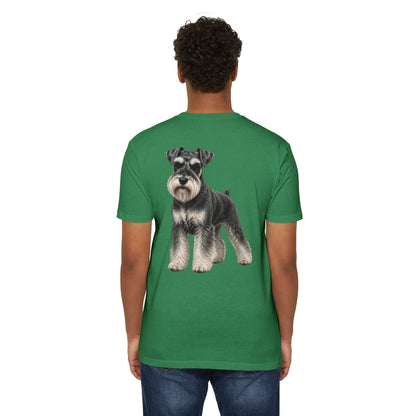 Schnauzer Dog T-Shirt — Realistic Miniature Schnauzer Graphic Tee