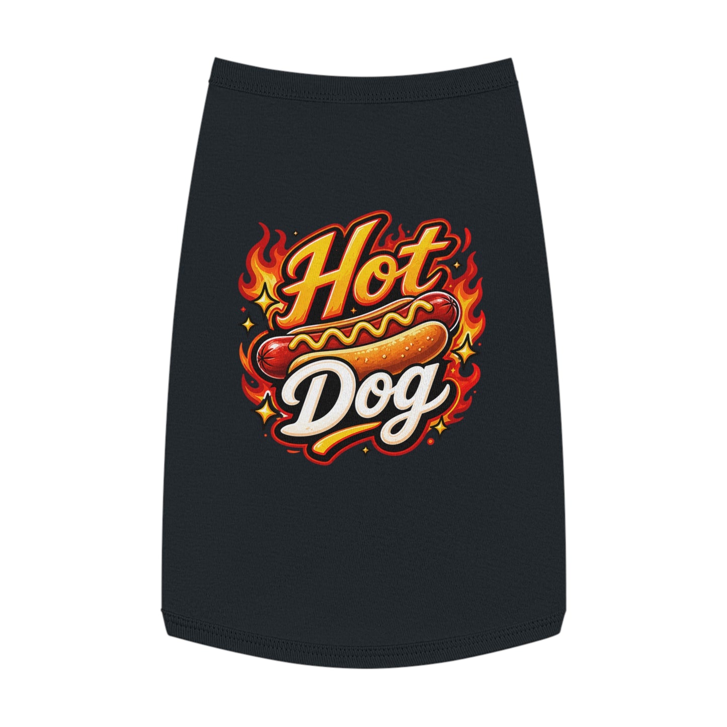 Hot Dog Pet Tank Top — Funny Grilling Graphic Dog Shirt