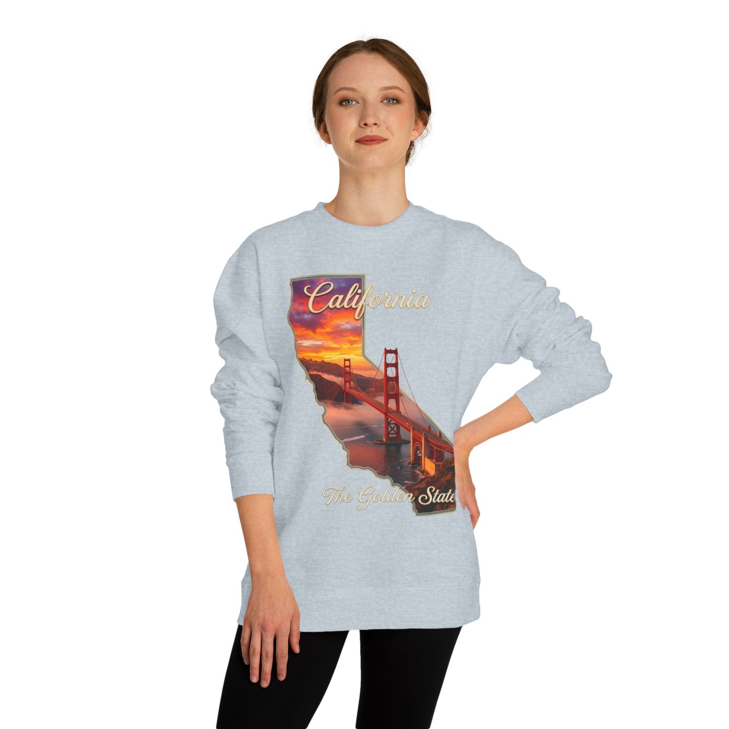 California Golden State Sweatshirt — Golden Gate Sunset Crew