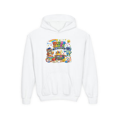 Second Grade Hoodie — 'Second Grade Is Cool' Kids Back-to-School Sweatshirt