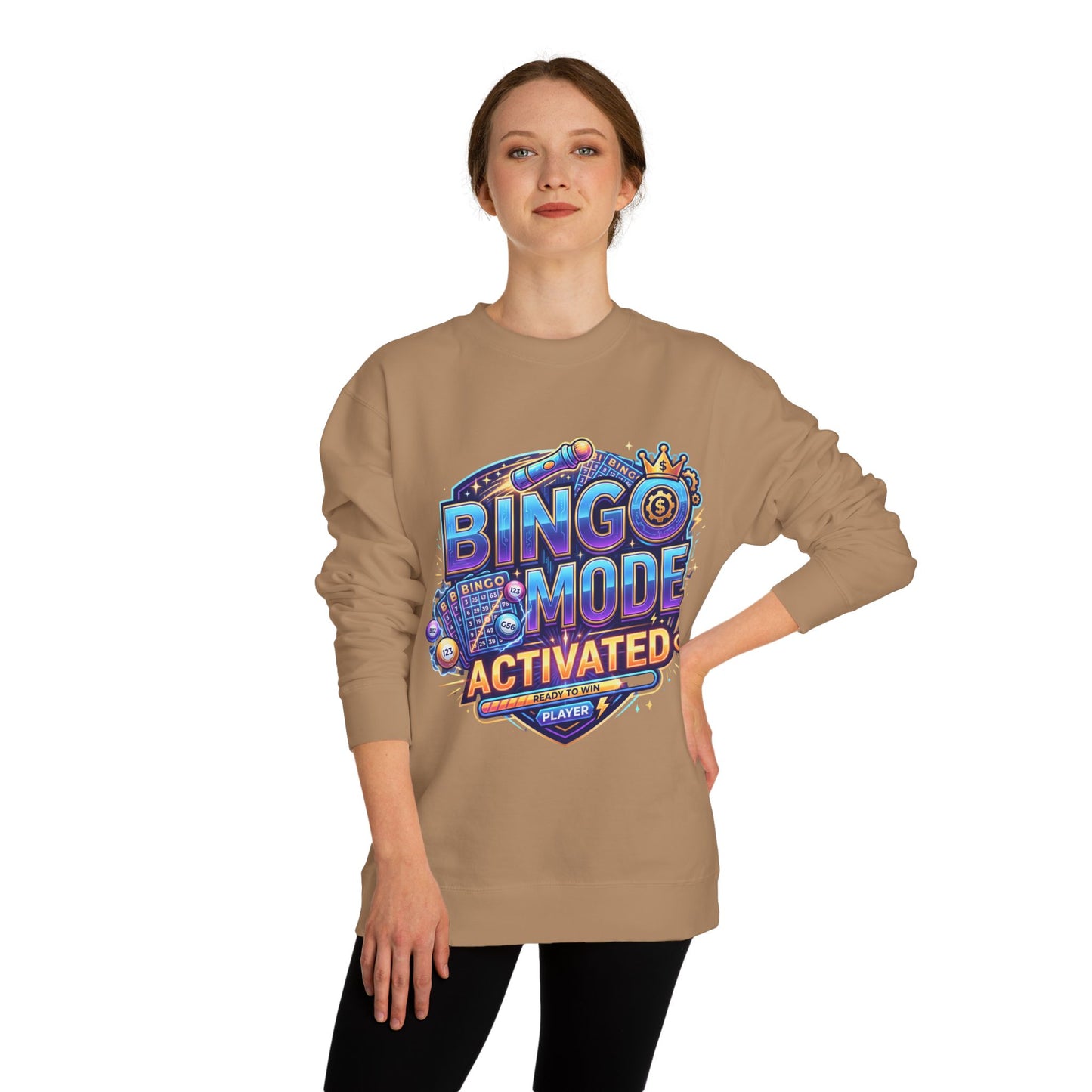 Bingo Mode Activated Sweatshirt — Fun Gamer/Player Bingo Crewneck