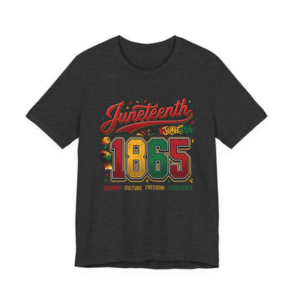 Juneteenth 1865 Celebration Tee — History • Culture • Freedom Graphic T-Shirt
