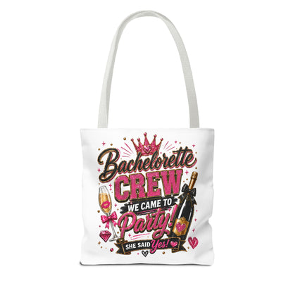Bachelorette Crew Party Tote Bag — 'We Came to Party' Bridal Shower Gift