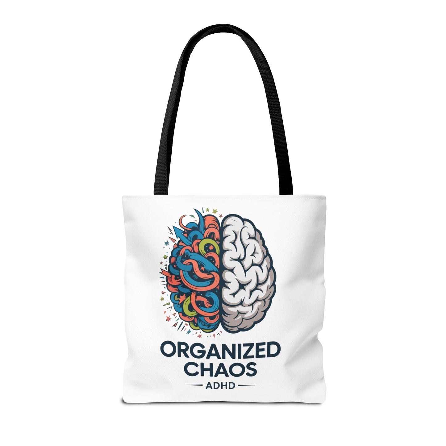 ADHD Tote Bag — "Organized Chaos" Brain Design