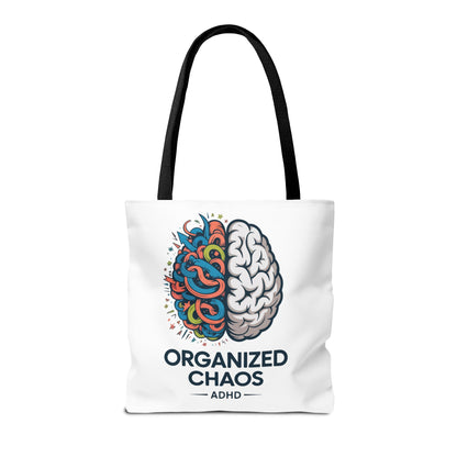 ADHD Tote Bag — "Organized Chaos" Brain Design