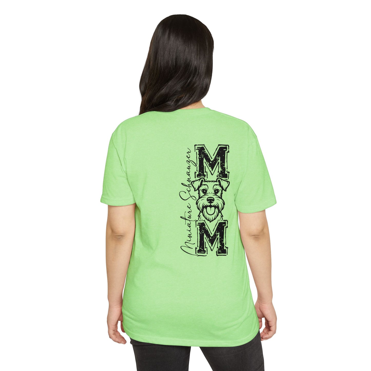 MOM Schnauzer Vertical Graphic T-Shirt — Funny Dog Mom Tee