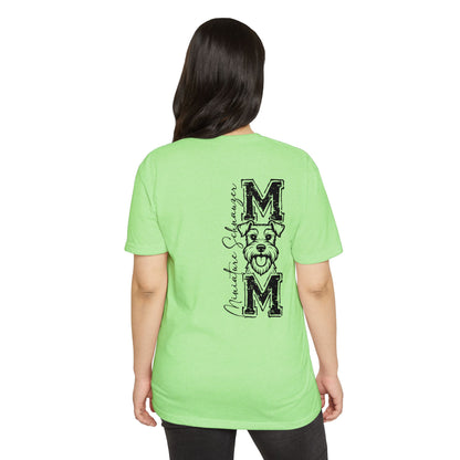 MOM Schnauzer Vertical Graphic T-Shirt — Funny Dog Mom Tee