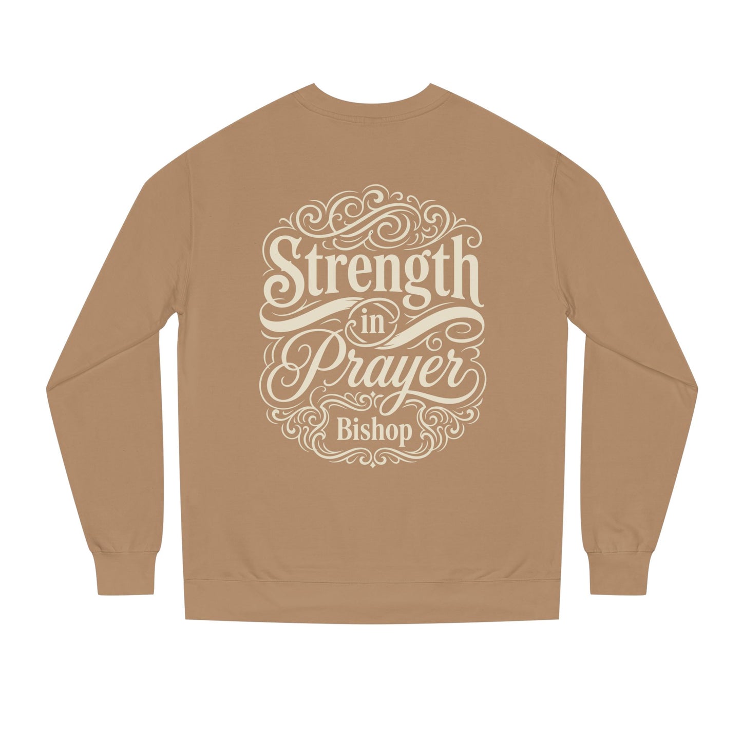 Strength in Prayer Sweatshirt — Inspirational Christian Crewneck for Faith & Encouragement