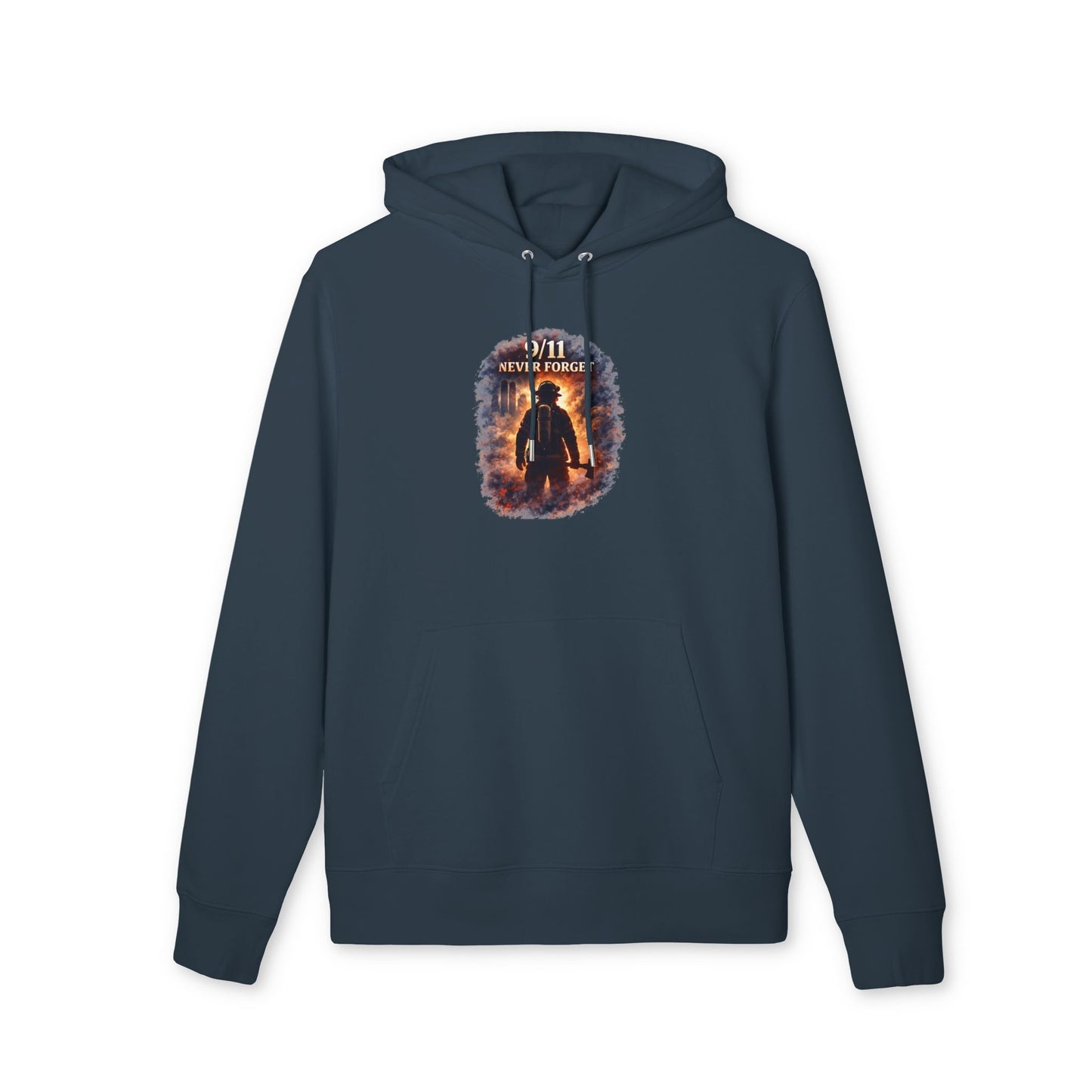 9/11 Never Forget Hoodie — Firefighter Tribute Pullover