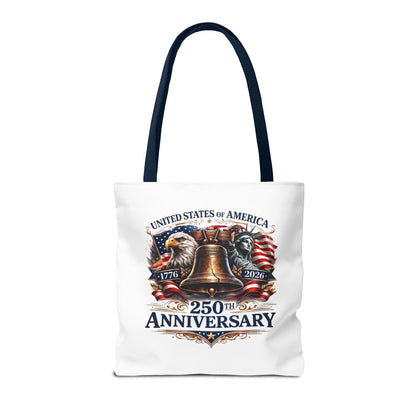 Anniversary Tote Bag — "United States of America 250th Anniversary" Liberty Bell Design