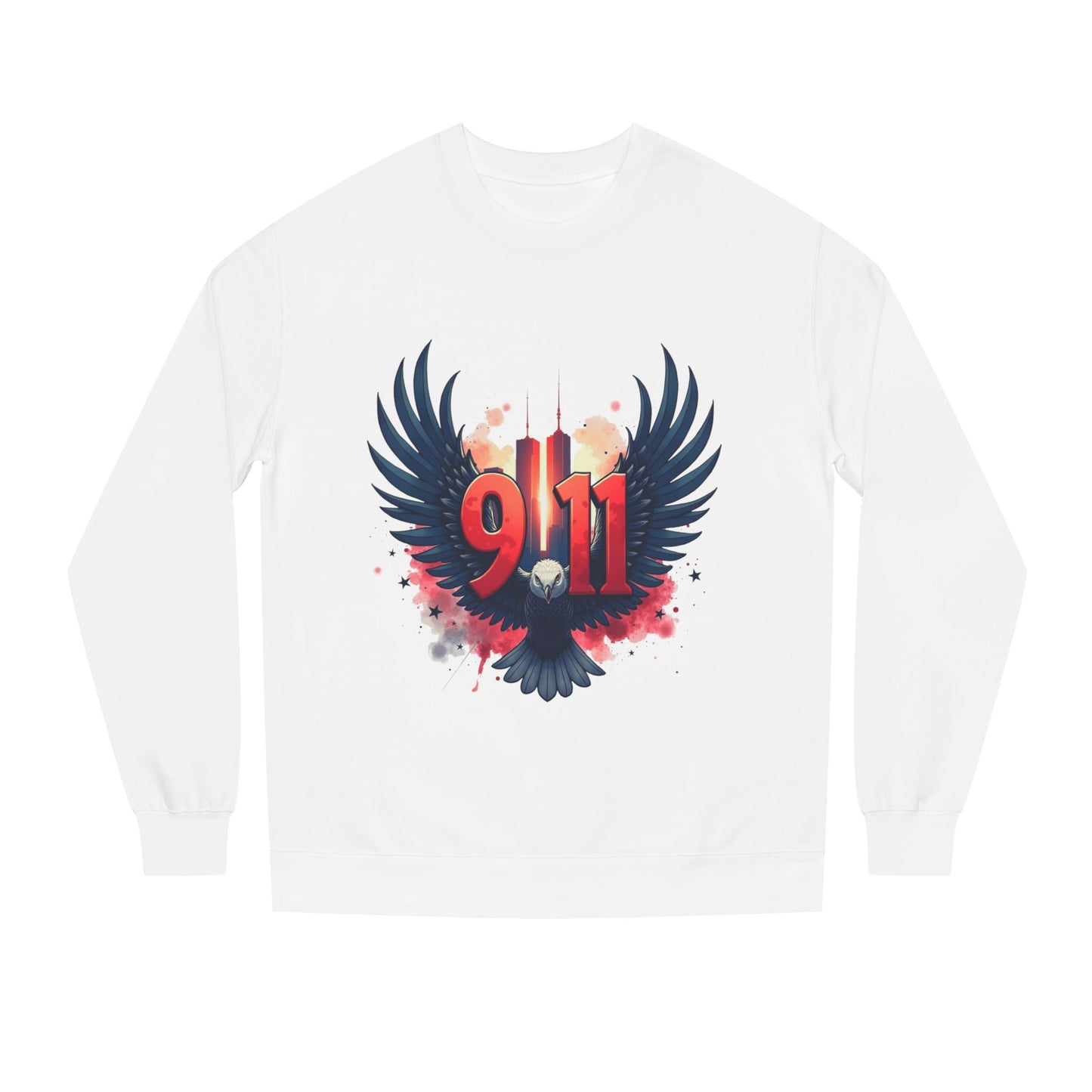 9/11 Memorial Sweatshirt – Eagle Wings Tribute Crewneck