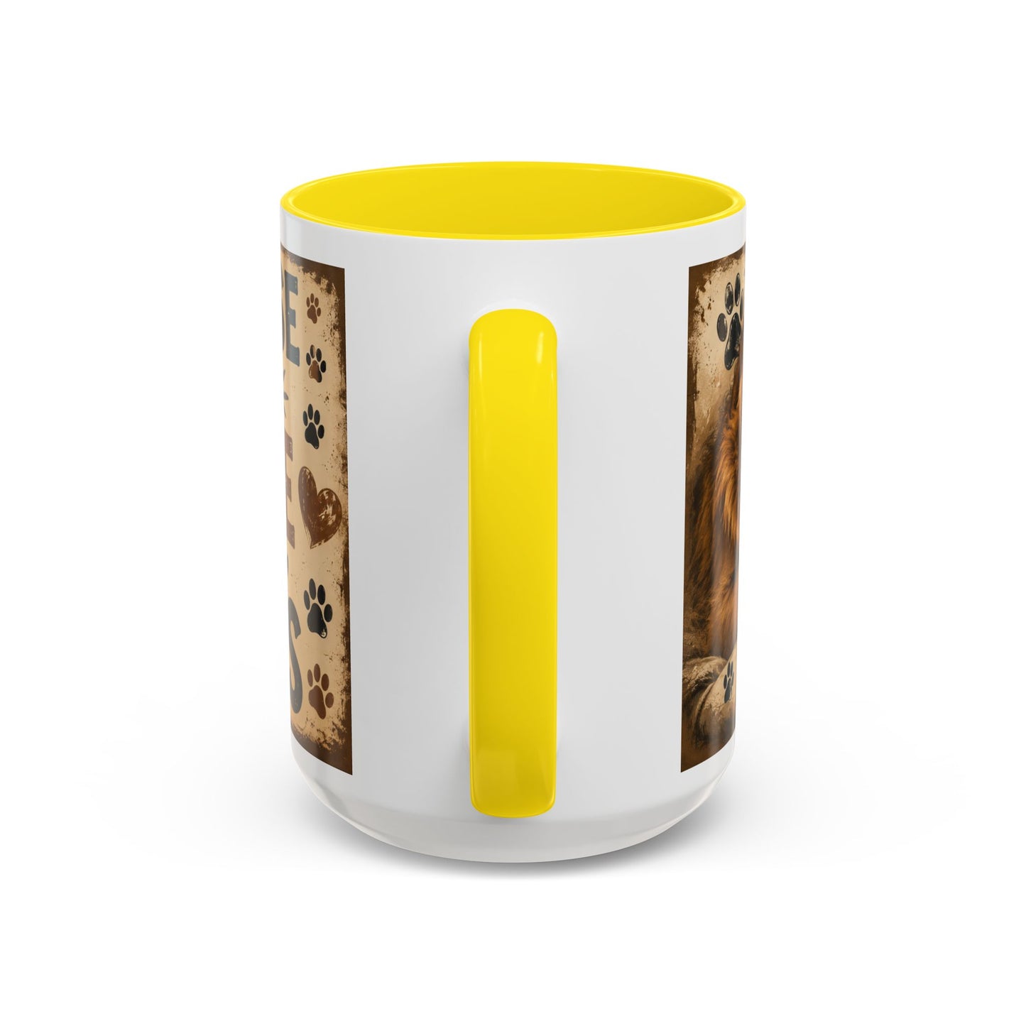 Coffee Mug – "A House Is Not A Home Without Paws" Pet Lover Accent Mug