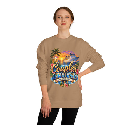 Couples Cruise Sweatshirt — Tropical Sunset Cruise Graphic Crewneck