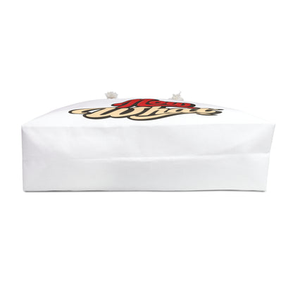 Now What Weekender Bag — Bold Retro Script Travel Tote for Getaways