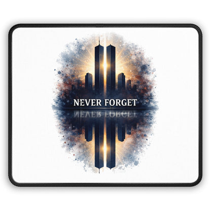 Never Forget Gaming Mouse Pad — 9/11 Tribute Skyline Memorial Mousepad